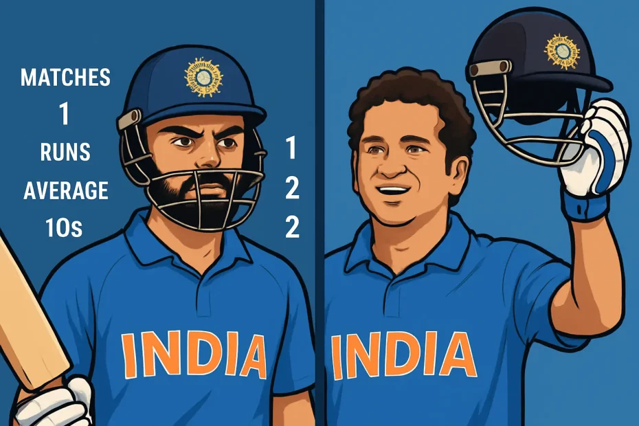 Definitive virat kohli vs sachin tendulkar: Stats & Verdict